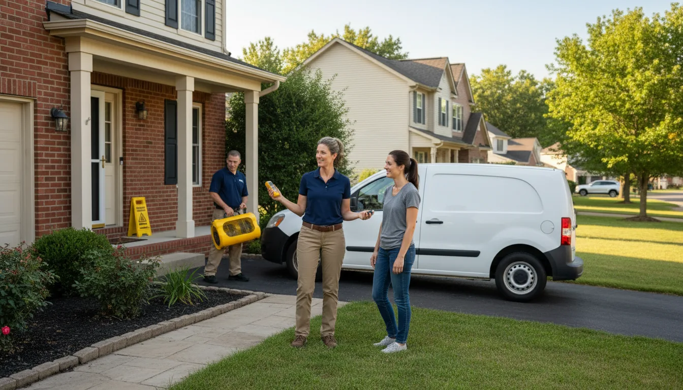 Residential water damage restoration in Lemont Furnace, PA